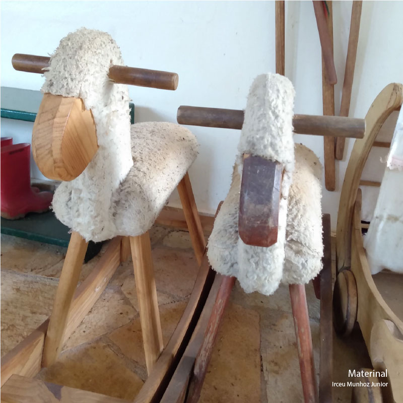 ovelha brinquedo madeira maternal