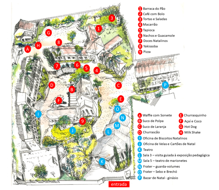 Mapa Bazar de Natal 2022