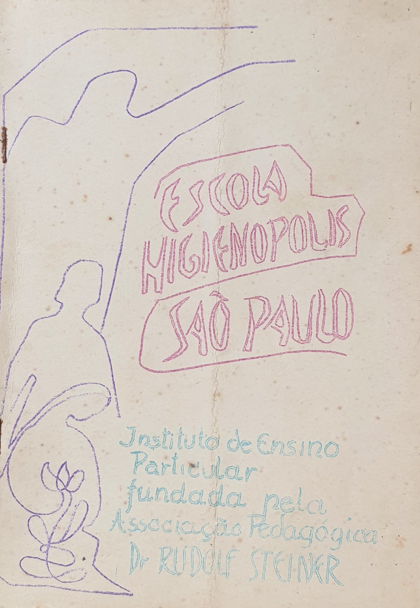 Capa do informativo de inauguração da nova escola.