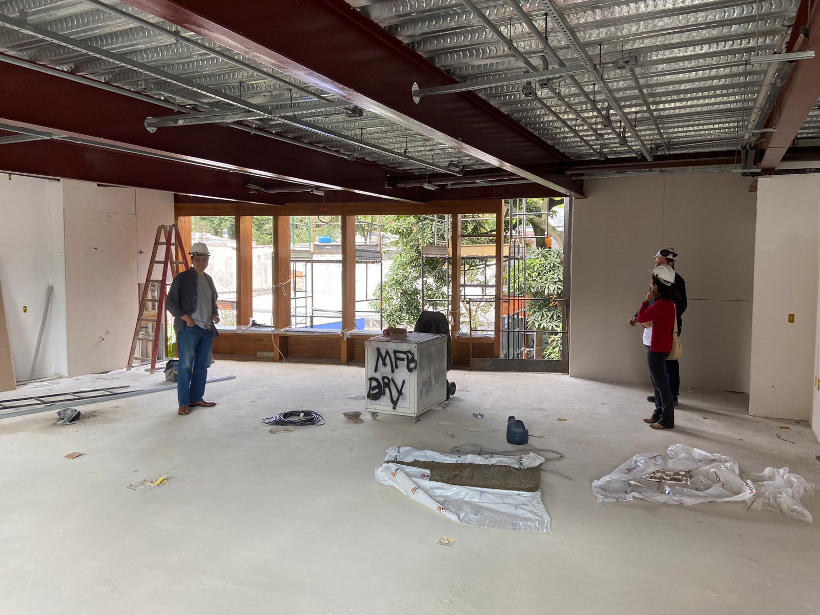 Visita do Conselho Diretor da APRS à construção da nova sede da FRS.