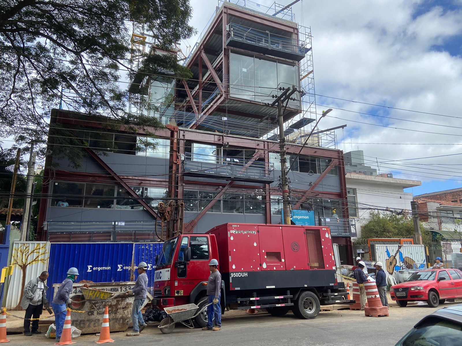Visita do Conselho Diretor da APRS à construção da nova sede da FRS.